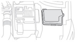 Fusibles dans le compartiment moteur