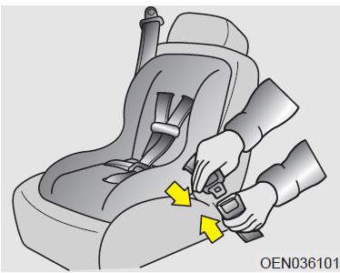 Mettre une ceinture de sécurité de passager au mode d'autobouclage