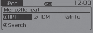 MENU : iPod