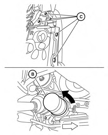 Remplacement du filtre à huile à moteur