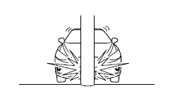 Collisions avec des arbres ou des pylônes