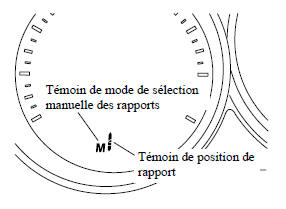 Témoin de position de rapport